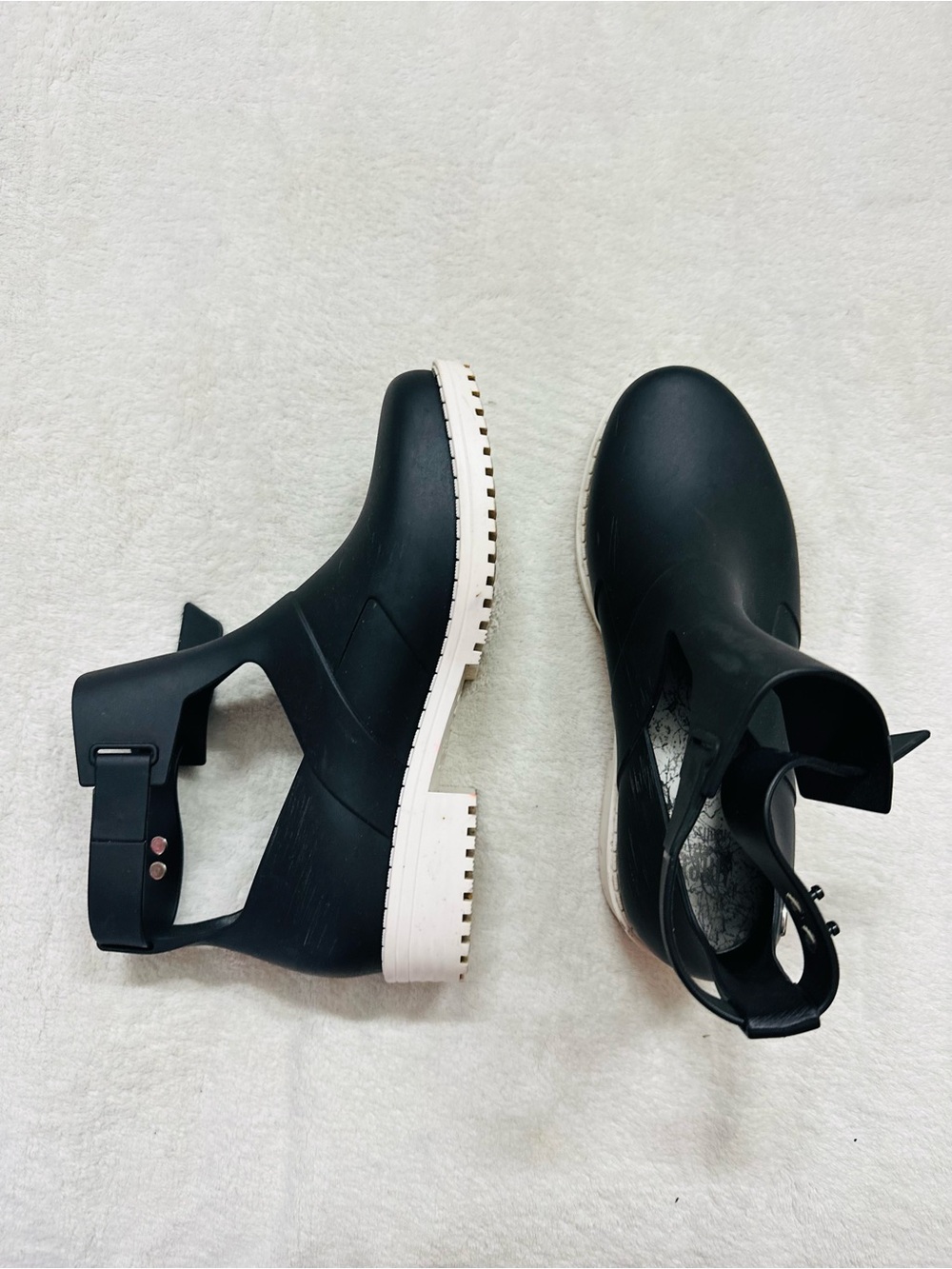 Mel by Melissa Black Jelly Ankle Booties Size 6